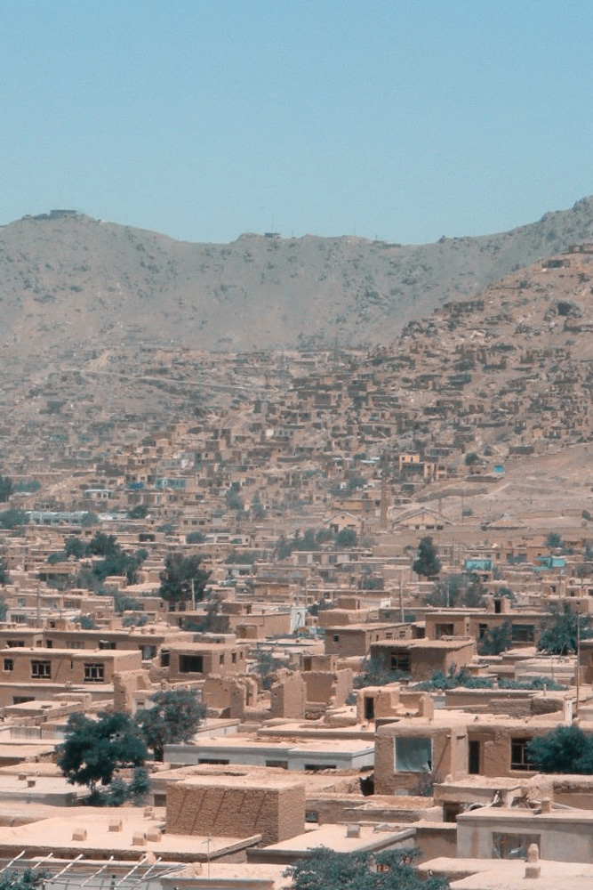A photo showing the complex rural landscape in Afghanistan
